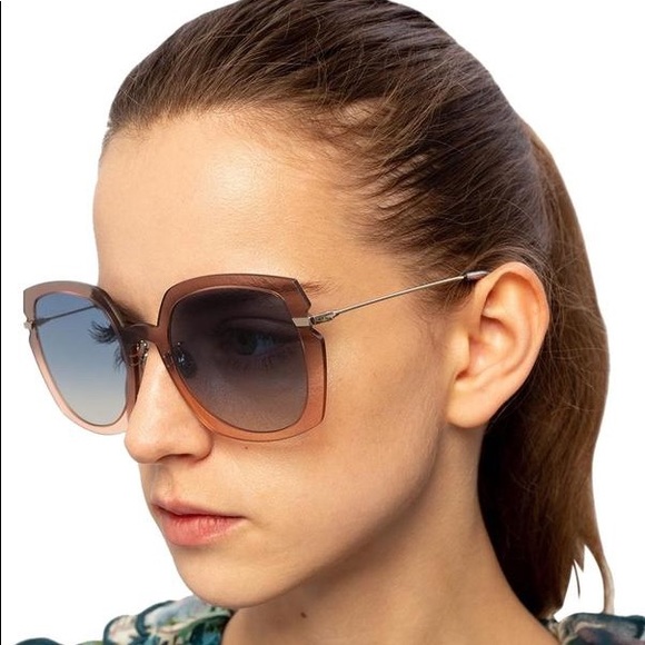 Christian Dior Sunglasses Eyewear Dior Diorattitude1 Square Grey Pink - Picture 2 of 3